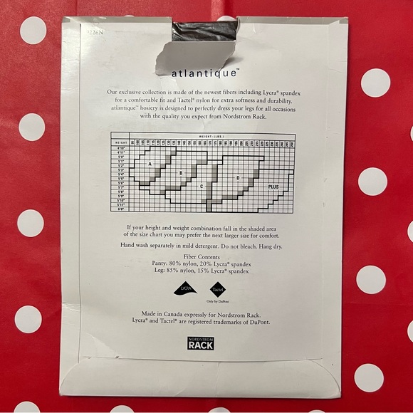 Atlantique Lycra sheer control top pantyhose. - Picture 6 of 6